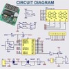 DAOKAI 4 Bits Digital Electronic Clock DIY Kits MCU digital