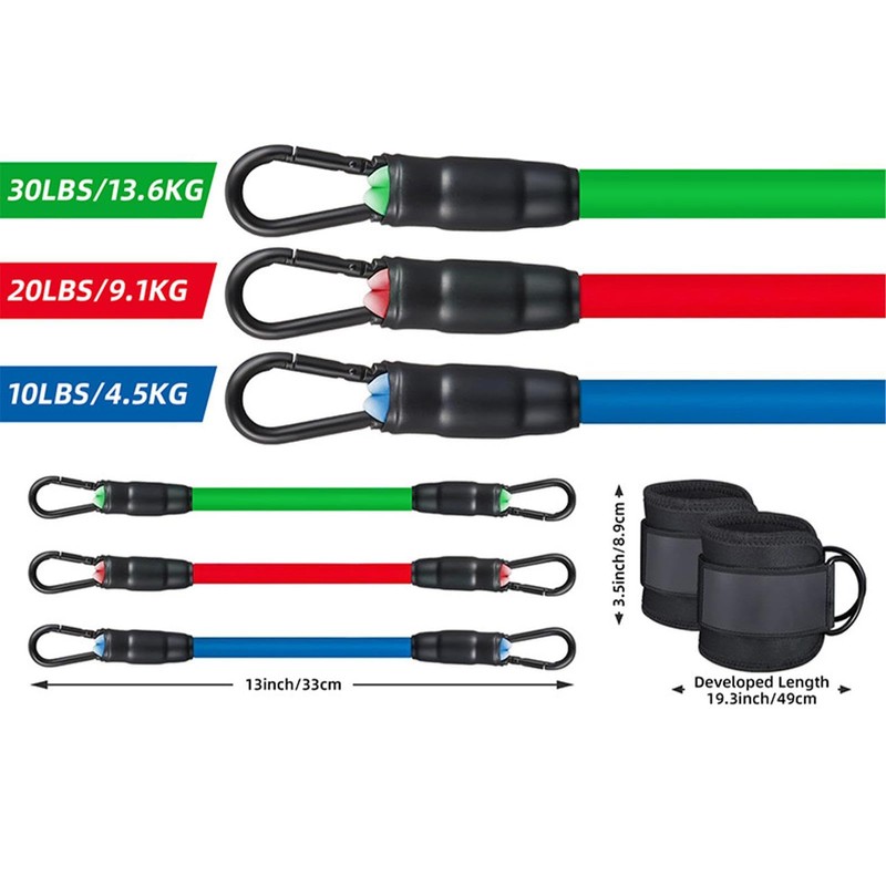 Ankle Resistance Band,Ankle Band Cuff for Fitness Training | Adjustable