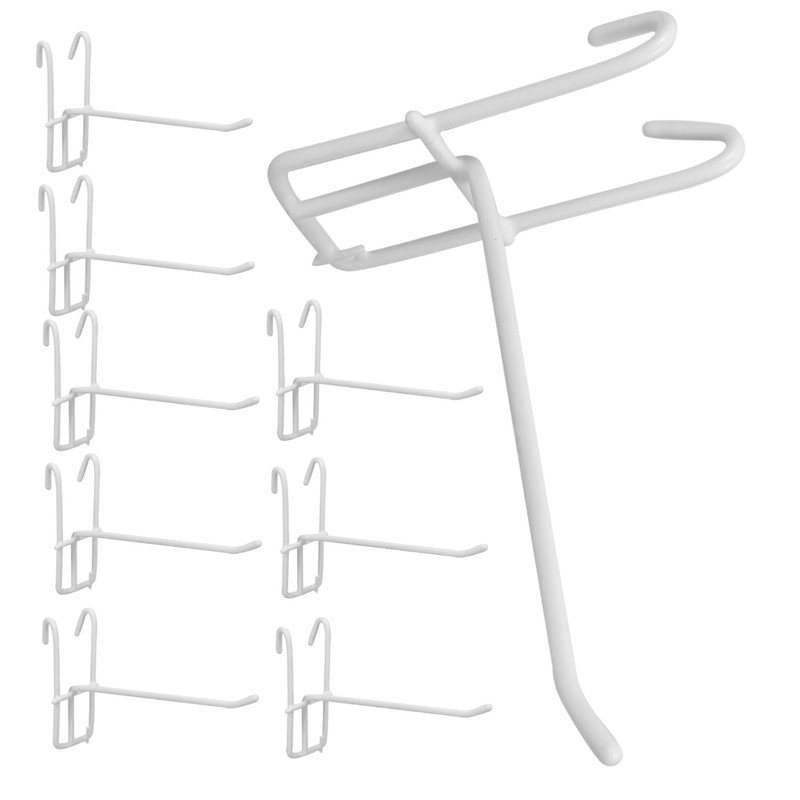 Tofficu 4sets Practical Iron Hooks for Household Grid Wall Display