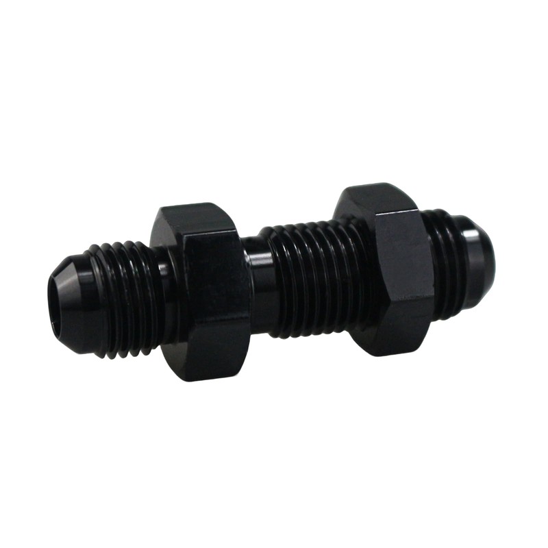 8AN Male Flare Straight Bulkhead Fitting Adapter with 8AN Nut