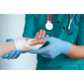 Tronex Nitrile Glove, Examination, Fingertip-Textured, Powder-Free, Blue (Medium)