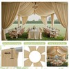 Party Village 10ftx20ft Beige Ceiling Curtain for Wedding Parties –