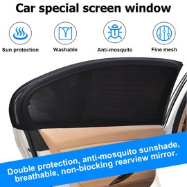 CGEAMDY Pack of 2 Car Window Sun Visor, Elasticity Car Window Sun Protection, Sun Visor Car Children Side Window, Automotive Industry Universal Interior Accessories Decoration (Rear Window)