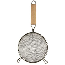 Ib Laursen 5016-00 Kitchen Strainer Stainless Steel / Rubber Wood Length 28.5 cm Pasta Sieve