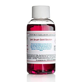 2 oz Liquid - 24k Gold Plating Solution Brush Gold The Fastest, Most Durable, Best Value, Most Consistent Gold Solution from The Most Trusted Name in The Industry Instant Results