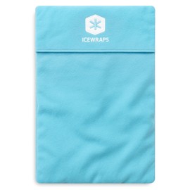 ICEWRAPS Extra Cover ONLY for 10"x14" Clay Ice Pack | Reusable and Washable Soft Fabric Cover for Cold Pack | Fabric Cold Compress Sleeve | 10"x14" Soft Ice Pack Cover | Blue Fabric Cover Only