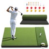 Fanshaw Premium Dual-Turf Golf Mat 5x4 40mm Thickened for Practice