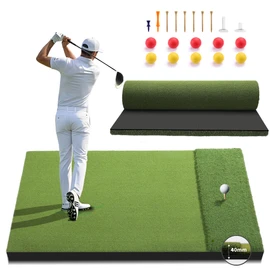 Fanshaw Premium Dual-Turf Golf Mat 5x4 40mm Thickened for Practice