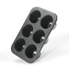 Monfish 2pcs Jumbo Deep Muffin Pan - 6-Cavity Baking Tray,