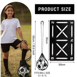 Bettinay 60 * 90 cm Football Training Mat, Kids Adults Soccer Dribble Skills Practice Mat, Ball Mastery Mat For All Levels Non-Slip Silent