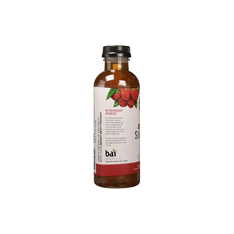 BAI Antioxidant Infusion, Rio Raspberry Tea Liquid Prepared Iced Tea,