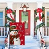Cryfox Let It Snow Snowman Garden Flags Xmas Garden Flag
