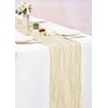 8 Pack Ivory Table Runner 10FT Cheesecloth Table Runner Boho