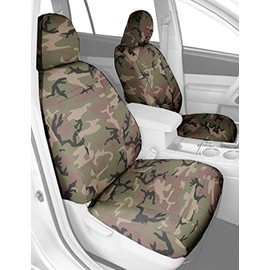 Front Buckets Seats, CalTrend Camouflage Seat Covers for 2000-2004 Toyota MR2 Spyder Retro Retro Insert and Trim