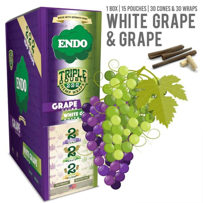 Cones Endo Wrap Grape cones | White Grape Wraps -