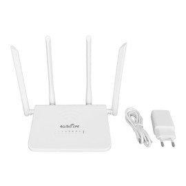CPE R103 5M 4G LTE Wireless Router with SIM Card Slot 300Mbps Unlock Mobile WiFi Hotspot with 4 5dBi Antennas for Asia 100‑240V EU Plug