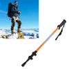 Three Sections Aluminum Alloy Alpenstock Corrosion Resistance Telescopic Trekking PoleGold