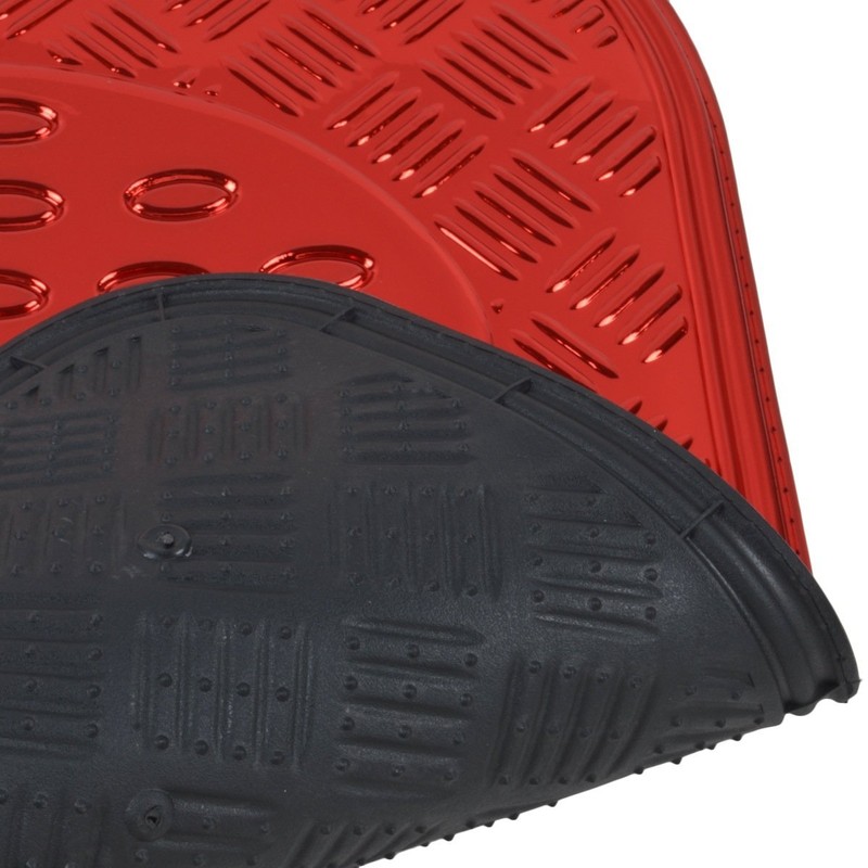 BDK Metallic Chrome Car Floor Mats All-Weather Universal Fit Automotive