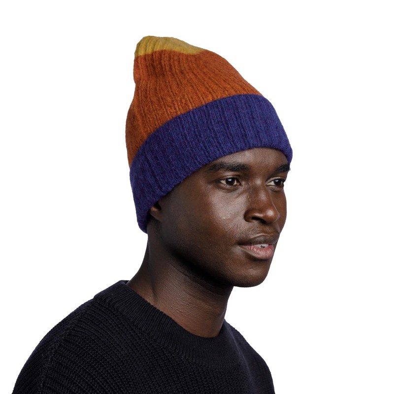Buff Knitted Beanies Hats, Denim, One Size