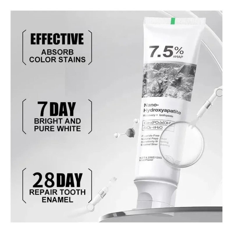 Crema Dental Nano Hidroxiapatita Esmalte Diente Sensibilidad