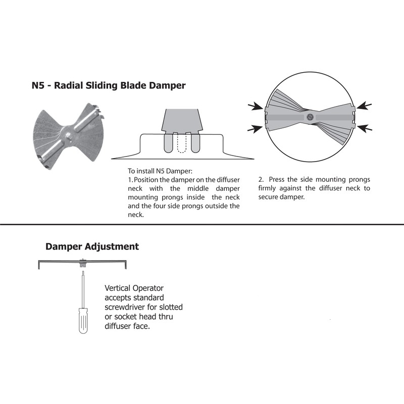 12" Radial Air Dampers-2pack