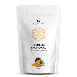 The Wellness Shop Women - Turmeric Facial Wax Powder For Leg| 5 Minute Painless Face Hair Removal Waxing Powder | Easy To Use At Home (100G) (Turmeric)