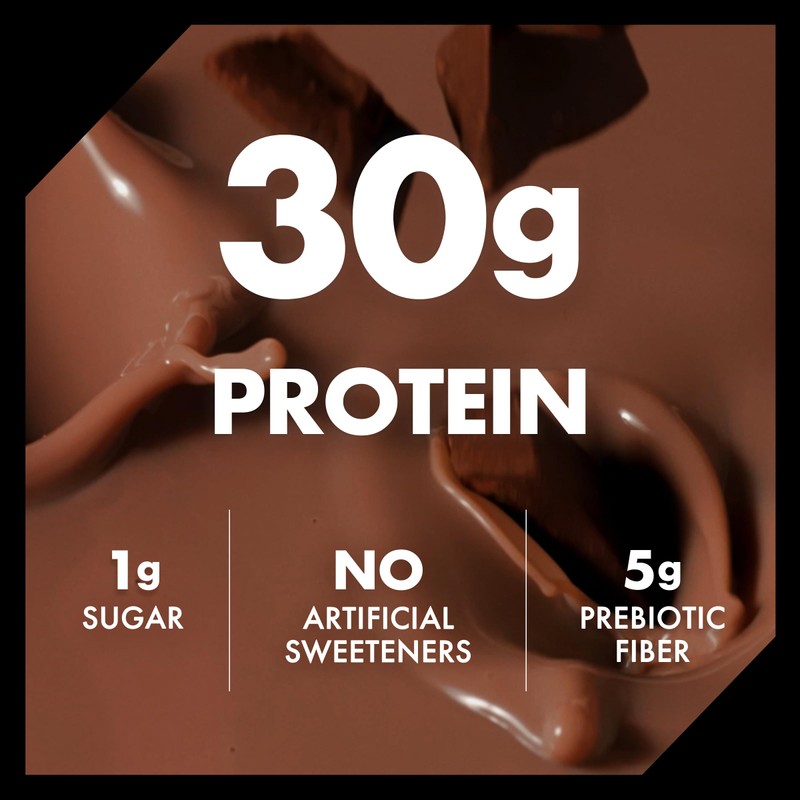 Oikos Protein Shake, Chocolate, 30g High Protein Drinks, Shelf Stable,