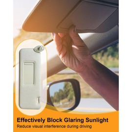 Sun Visor Left Driver Side Fit for Toyota Scion TC 2005 2006 2007 2008 2009 2010 Replace 74320-21210-B2 74320-21150-B1 74320-21170-B0, Gray Sunscreen Cover