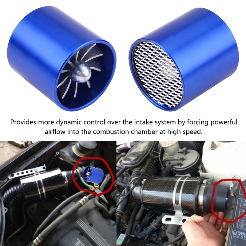 55mm Car Air Intake Turbonator Single Fan Turbine Super Charger