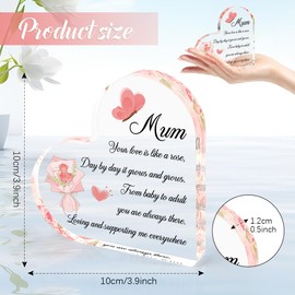 Mum Gifts For Mum Birthday Gifts Acrylic Mum Gift For Mum From Daughter Happy Birthday Mum Birthday Presents For Mum Gifts For Birthday Gift For Mum Gift Ideas