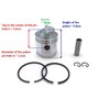 ITACO Boat Engine Piston Kit Assy Ring Set 6E0-11631 98