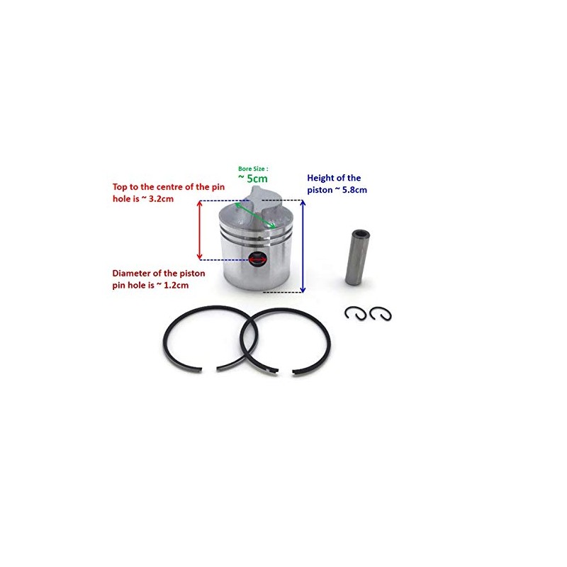 ITACO Boat Engine Piston Kit Assy Ring Set 6E0-11631 98