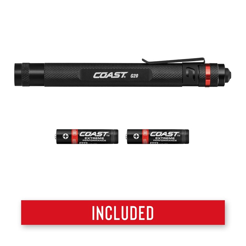 COAST® G20 Inspection Beam LED Penlight with Adjustable Pocket Clip