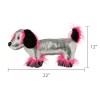 Way to Celebrate Valentine's Pink & Silver Dachshund Plush by