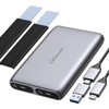 GiGimundo Dual-Bay M.2 NVME SATA SSD Enclosure, Tool Free M.2
