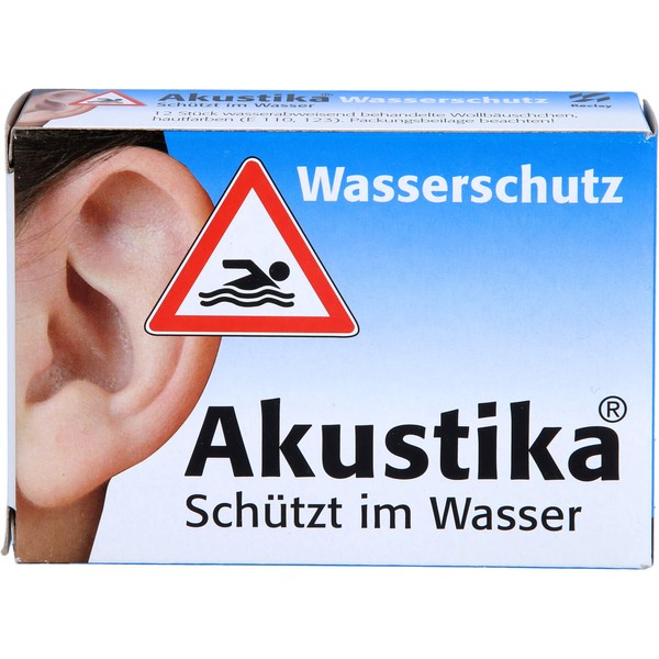 Akustika Wasserschutz Ohrschutz Wollebäuschchen, 1 St. Packung