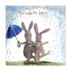 ALEX CLARK You Make Me Happy Bunny Fridge Magnet -