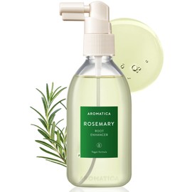 AROMATICA Root Enhancer Rosemary oil for hair growth – Flaky & Itchy & Dry Scalp Treatment – Hair Oil for Scalp Exfoliator & Detox – Free from Sulfate, Silicone, and Paraben (3.38oz) | AROMATICA