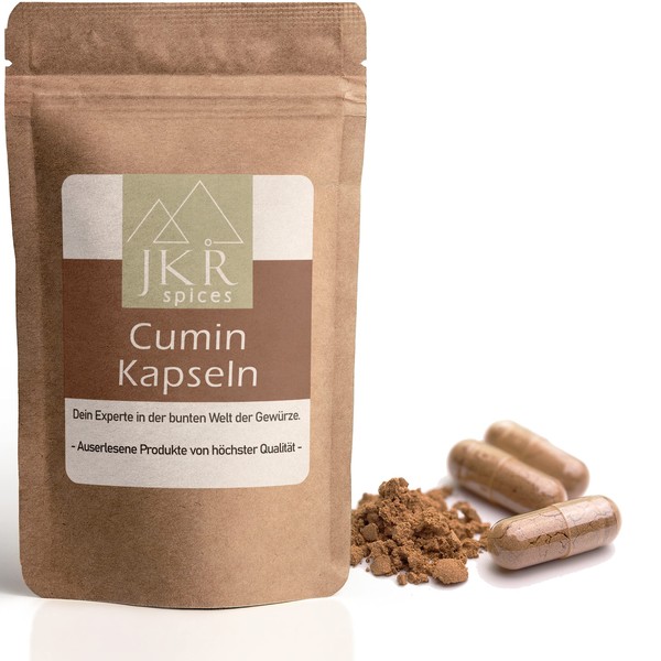 JKR Spices Pack of 210 Cumin Capsules - Vegan Capsules