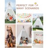 86" H Larger Teepee Play Tent, Huge Foldable Teepee Indoor
