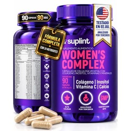 Vitaminas para Mujer con Colágeno Hidrolizado, Inositol, Biotina, Ácido Fólico y Complejo B – Multivitamínico Mujer 23 Nutrientes – Suplemento Diario 