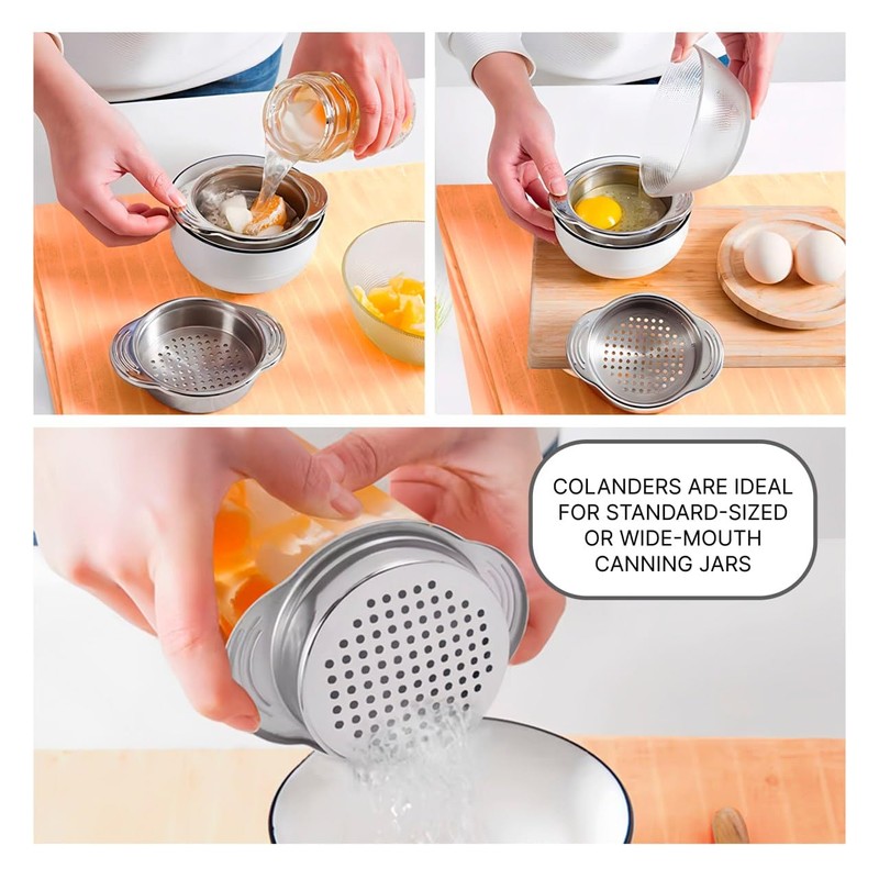 2 PCS Tuna Strainer for Can - Small Colander with