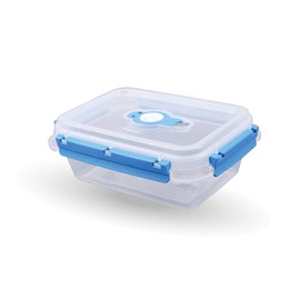 Bestlivings Frischhaltedosen für Lebensmittel (0,9 L) - Blau - Vorratsdose luftdicht, Aufbewahrungsbox Meal Prep Box, Lunchbox, BPA Frei