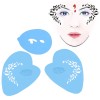 Unbranded 7styles Flower Butterfly Stencil Reusable Face Paint Kit for