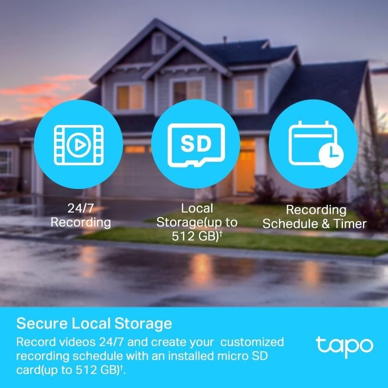 Tapo Tapo TC40 Pan/Tilt Outdoor Security Camera, 1080p Full HD,