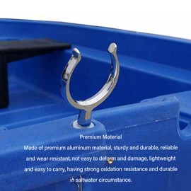 BROLEO Boat Side Mount All Lock Portable Durable Anti-deformation Easy Operation 2" Marine Side Mount All Lock Socket for Kayak