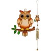 Garden Chime Owl On Branch Wind Chime Small