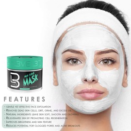 Level 3 Mud Facial Scrub - Reduces Acne - Gentle and Effective Exfoliation - Reduces Clogged Pores