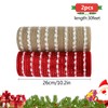 Mesh Ribbon Roll,2 Rolls Christmas Decoration Poly Mesh Ribbon 10.2