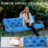 Porch Swing Cushions with Backrest Waterproof 2-3 Person Seat Thickened